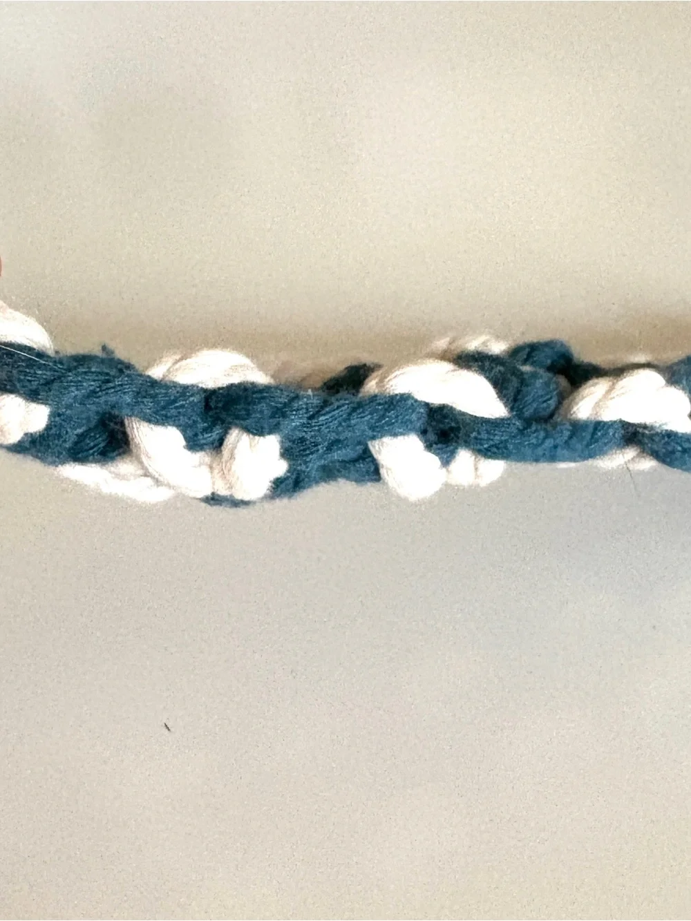 Blue/White Dog Collar - Size Large 19”